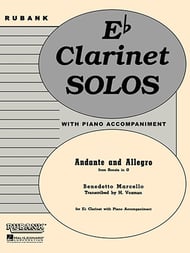 cover ANDANTE AND ALLEGRO E FLAT CLARINET cover
